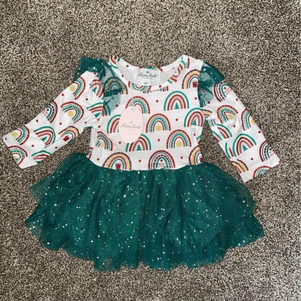 Nwt Rainbow Christmas Tulle Dress — image 4 of 6